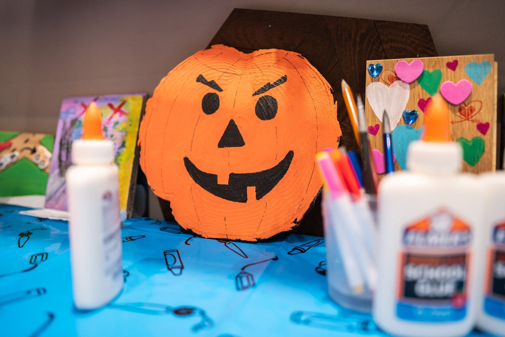  PID Floors TREE HOUSE showroom decorated for Halloween event October 26th